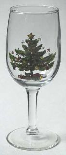 Nikko Happy Holidays 6 Oz Glassware Wine, Fine China Dinnerware   Christmas Tree