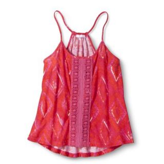 Xhilaration Juniors Crochet Swing Tank   Pink Flame XS(1)