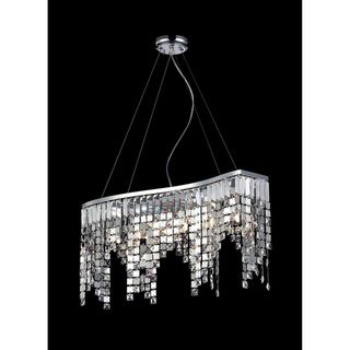 Nyssa Chrome 6 light Crystal Chandelier