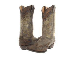 Stetson Gold Stitch Distressed Boot Cowboy Boots (Gray)