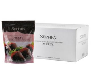 Sephra Dark Chocolate Melts, Fountain Ready, Hardens Quickly, (10) 2 lb Bags