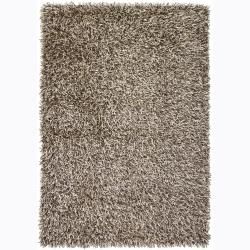 Hand woven Mandara Shag Rug (5 X 76) (BeigePattern Shag Tip We recommend the use of a  non skid pad to keep the rug in place on smooth surfaces. All rug sizes are approximate. Due to the difference of monitor colors, some rug colors may vary slightly. W
