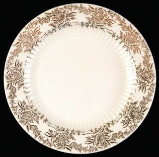 Royal (USA) Bridal Gold Bread & Butter Plate, Fine China Dinnerware   Gold Flowe