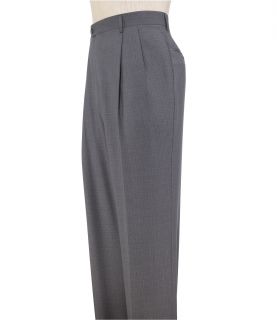 Signature Year Round Pleated Front Patterned Trousers Extended Sizes. JoS. A. Ba