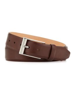 Prescott Mens Leather Belt, Luggage