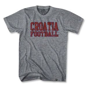 Objectivo Ultras Croatia Football Vintage T Shirt (Gray)