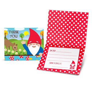 Woodland Gnome Thank You Notes