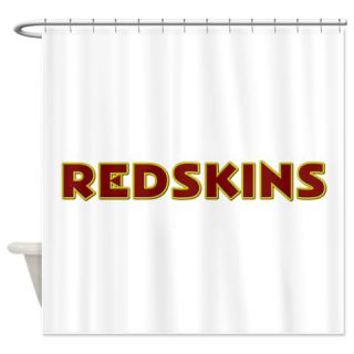  Redskins Text Logo   Large Shower Curtain  Use code FREECART at Checkout