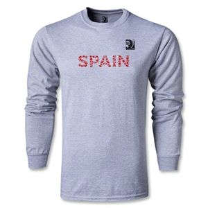 FIFA World Cup 2014 FIFA Confederations Cup 2013 Spain LS T Shirt (Grey)