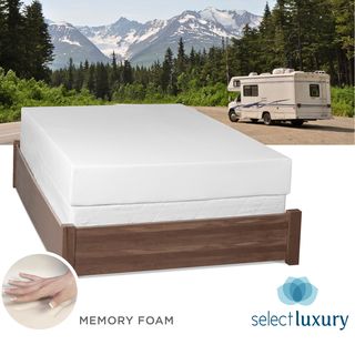 Select Luxury Rv Medium Firm 10 inch Queen Short size Gel Memory Foam Mattress