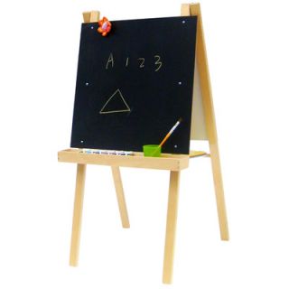 A+ Child Supply Economy Art Easel with Black / Dry Erase Board F8149