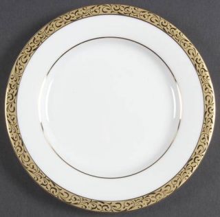 Nikko Gold Filigree Bread & Butter Plate/Gravy Underplate, Fine China Dinnerware