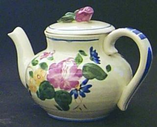 Red Wing Orleans Teapot & Lid, Fine China Dinnerware   Provincial,Multicolor Flo