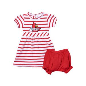 Louisville Cardinals NCAA Newborn Stripe Dress