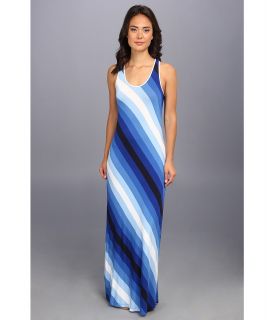 Calvin Klein Rayon Span Striped Tback Maxi Womens Dress (Multi)