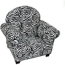 Magical Harmony Kids Minky Zebra Sweet Chair
