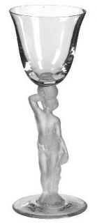 France Crystal Bacchus Wine Glass   Male Nude Stem