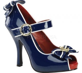 Womens Funtasma Anchor 22   Blue/White Patent Costume Shoes