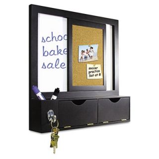 Bi silque MasterVision Combo Dry Erase and Cork Station w/Storage