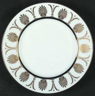 Richard Ginori Cleopatra Salad Plate, Fine China Dinnerware   Impero,Gold Design