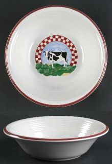 Century China FannieS Farm Coupe Soup Bowl, Fine China Dinnerware   Cow Center,