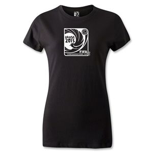 FIFA Confederations Cup 2013 Womens Emblem T Shirt (Black)
