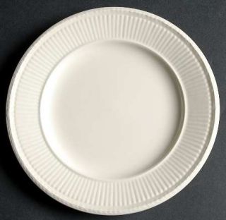 Wedgwood Edme Dessert/Pie Plate, Fine China Dinnerware   Off White,Ribbed Rim,No