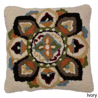 Nuloom Decorative Hooked Floral Wool Pillow (Wool Care Instructions Spot Clean The digital images we display have the most accurate color possible. However, due to differences in computer monitors, we cannot be responsible for variations in color between