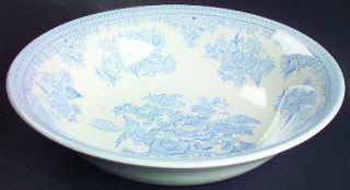 Burgess & Leigh Asiatic Pheasants Blue Coupe Soup Bowl, Fine China Dinnerware  