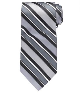 Silver Wide Stripe Formal Tie JoS. A. Bank