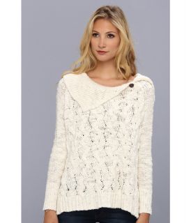Free People Berkeley Cable Poncho Womens Sweater (White)