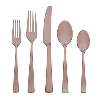 Gorham Argento Elemental Copper 5 piece Flatware Place Setting (Copper 18/10 Stainless SteelColor Copper)