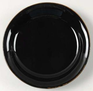 Vietri (Italy) Chiaroscuro Salad Plate, Fine China Dinnerware   Taupe Or Black,