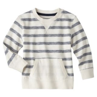 Cherokee Infant Toddler Boys Striped Sweatshirt   Navy Voyage 4T