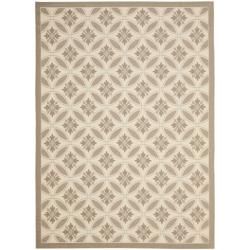 Modern Beige/dark Beige Indoor/outdoor Rug (53 X 77)