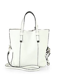 Halston Heritage Pouchette Foldover Baby Tote   White