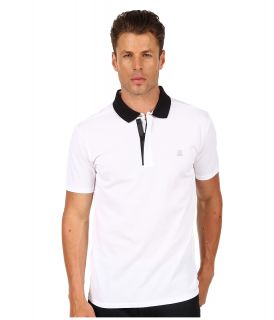 SLVR Fashion Polo Mens Short Sleeve Pullover (White)