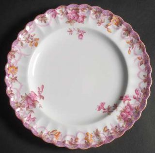 Spode Irene Luncheon Plate, Fine China Dinnerware   Pink & Yellow Flowers, Yello