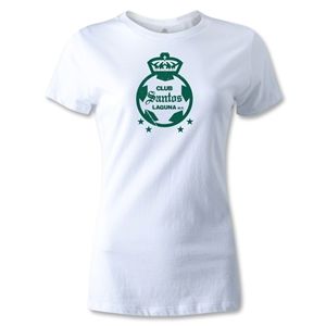 hidden Club Santos Laguna Womens Distressed T Shirt (White)