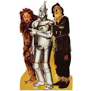 Wizard Of Oz Lion, Tin Man Scarecrow Life Size Standee