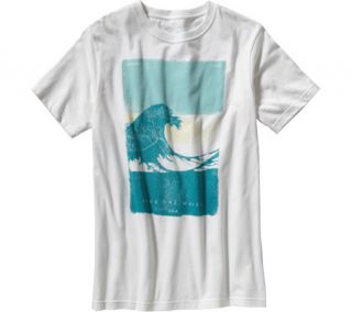 Mens Patagonia Save the Waves Flag T Shirt 51795   White Graphic T Shirts