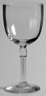 Bryce Colonnade Wine Glass   Stem #943, Cube In Stem, Clear