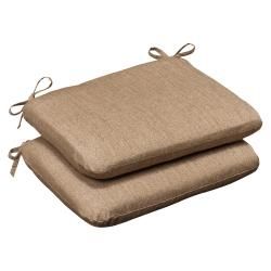 Pillow Perfect Outdoor Tan Textured Seat Cushions With Sunbrella Fabric (set Of 2) (Tan textured solidMaterials 100 percent Sunbrella acrylicFill 100 percent virgin polyester fiber fillClosure Sewn seam Weather resistant YesUV protection YesCare inst