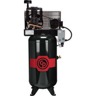 Chicago Pneumatic Reciprocating Air Compressor   7.5 HP, 80 Gallon, 208 230