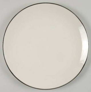 Franciscan Platinum Band  Dinner Plate, Fine China Dinnerware   Encanto, Ivory,