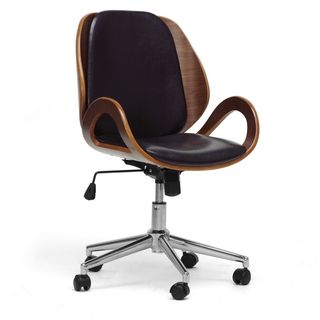Watson Walnut And Black Modern Office Chair