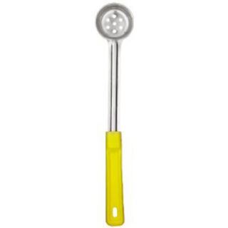 Carlisle 1 oz Perforated Portion Spoon   Stainless/Yellow