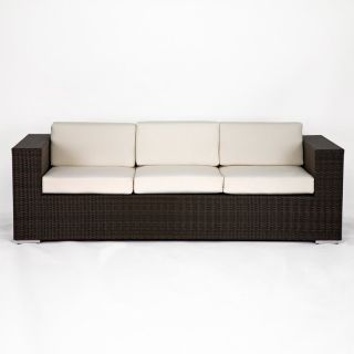 Source Outdoor King Collection All Weather Wicker Sofa Multicolor   SO 214 03