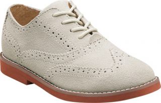 Boys Florsheim No String Wing Jr.   White Leather Lace Up Shoes