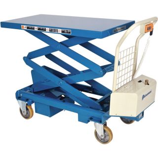 Bishamon Industries Battery Operated Mobilift Scissor Lift Table   660 Lb.